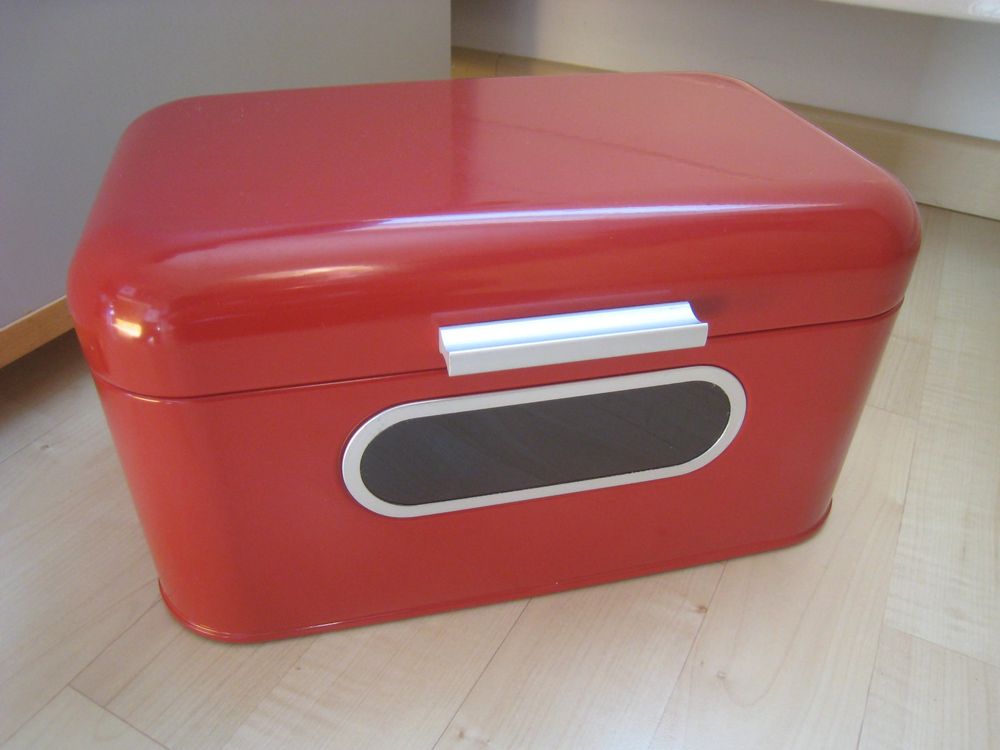 DreamsEden Brotbox Aus Metall – Groß, Vintage Weiß, Für 2+ Brote, 33x18x20 Cm