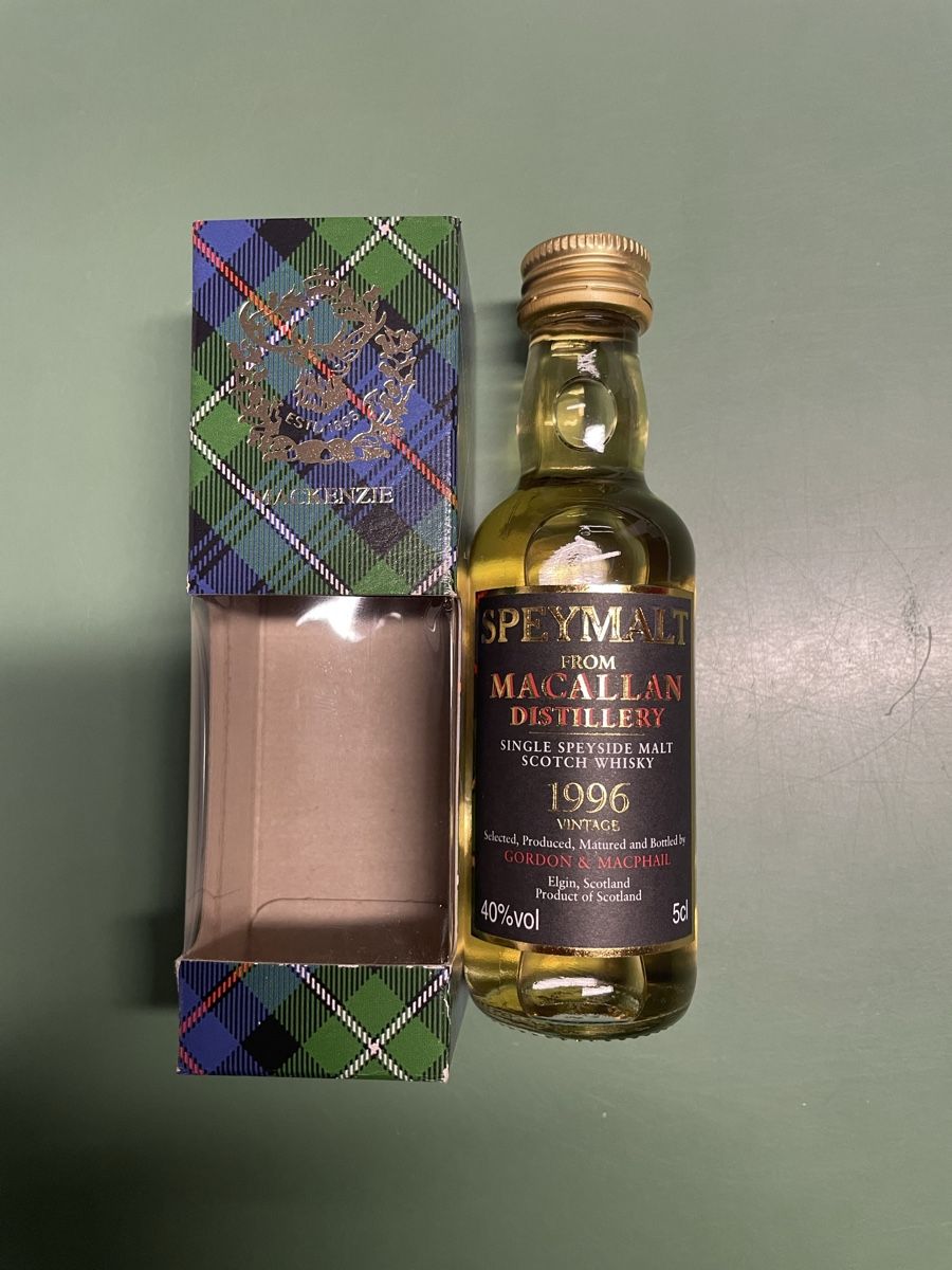 Macallan Bevande alcoliche: Macallen - Speymalt 1996 5cl – Nuovo e nell'imballaggio originale da Hasle LU venduto da gandhi60