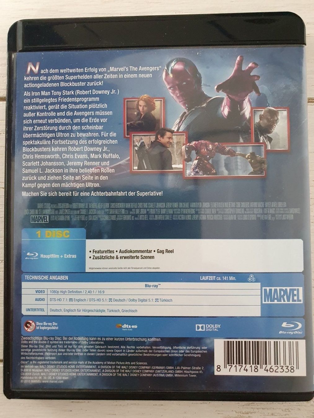 Alle DVDs: Avengers Age of Ultron – Gebraucht aus Eiken von Lashar 1