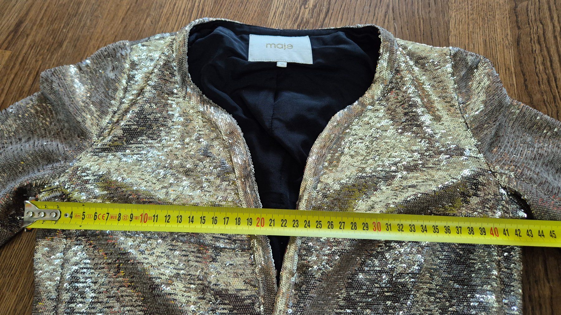 Giacche: Maje gold sequin blazer size XS – Usato da Zürich venduto da monadiederich 5