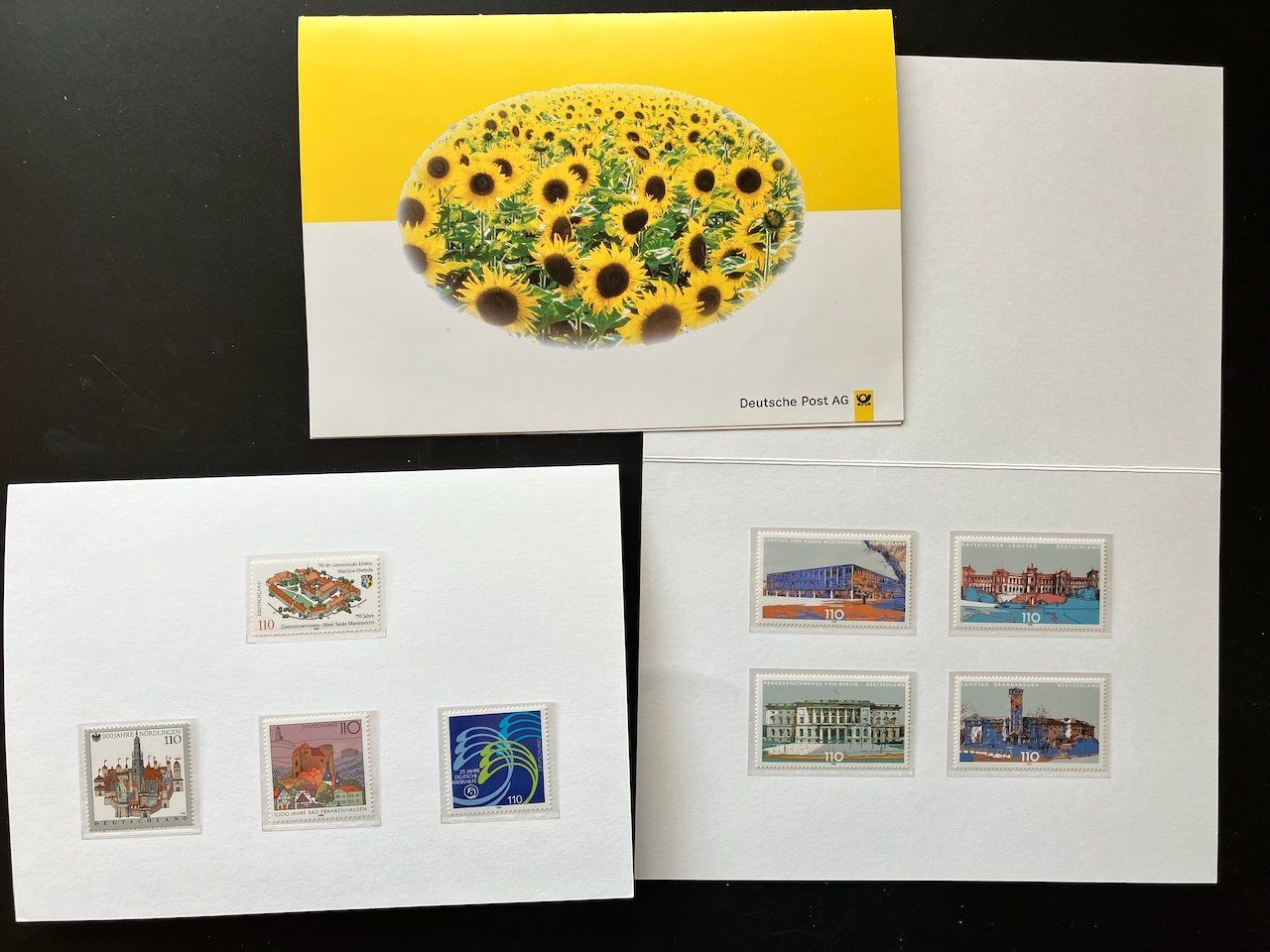 Alle Briefmarken: Deutschland: 3 Sätze postfrisch im Folder 1996-98 – Gebraucht aus Nesslau von zueri6 4