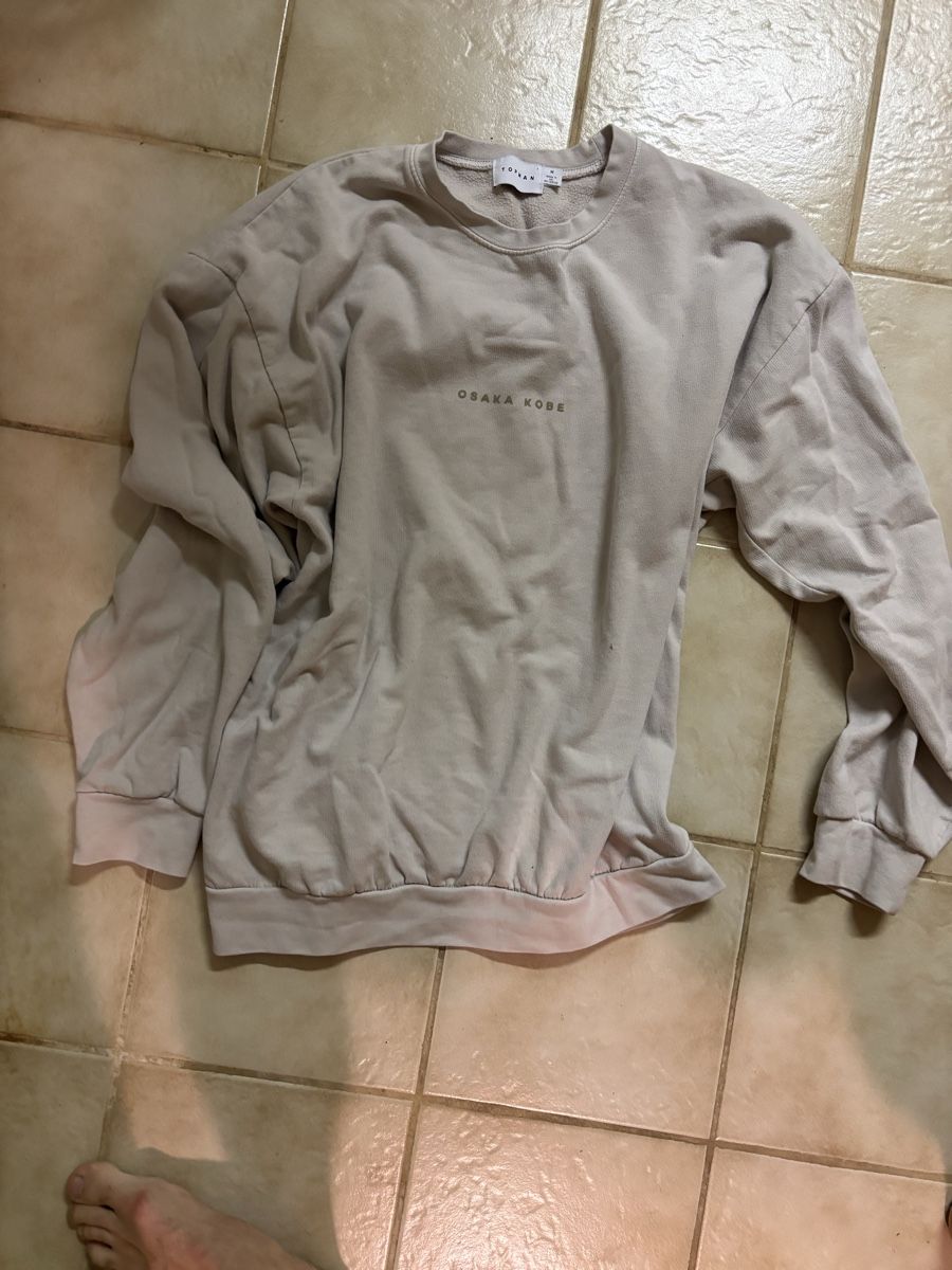Pullover & Sweatshirts: Topman Pullover beige Grösse M Osaka Kobe mit Druck – Gebraucht aus Basel von Shawnee0 1