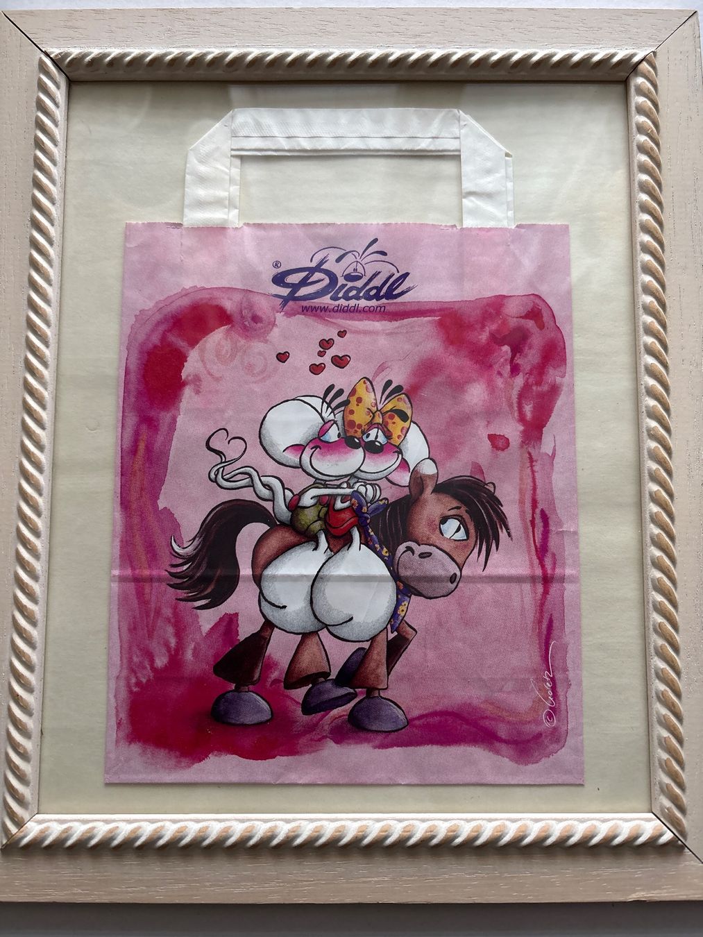 Borse: Diddl Geschenktasche, Pink,  Sammler Stück – Usato da Neukirch Egnach venduto da Bruno-Privatverkauf 1