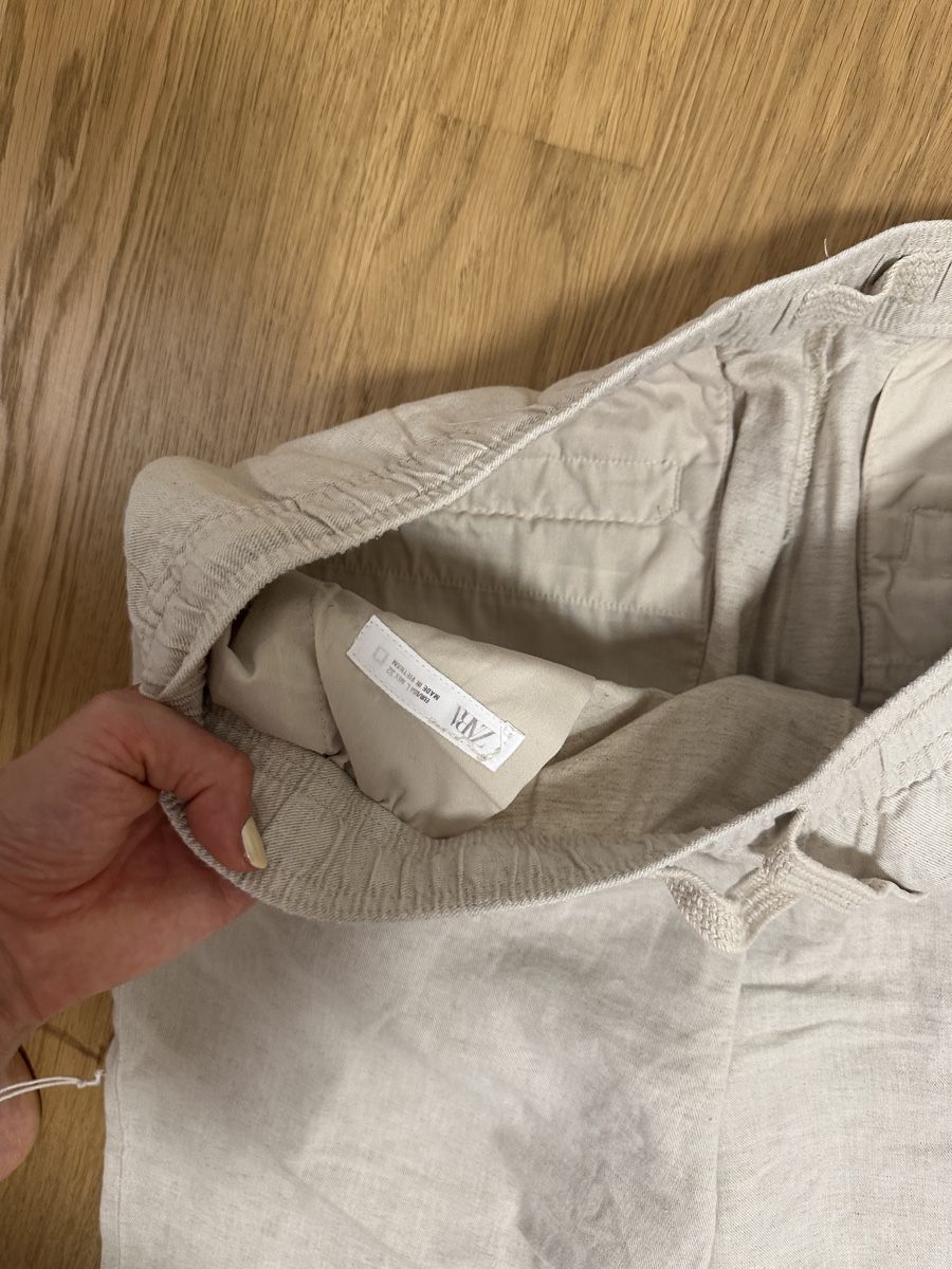 Pantalons: Zara Hose Leinenoptik beige – D'occasion à Lufingen par ott_r59k 1