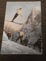 Alte Winter Postkarte Skispringen,photoglob, Rarität