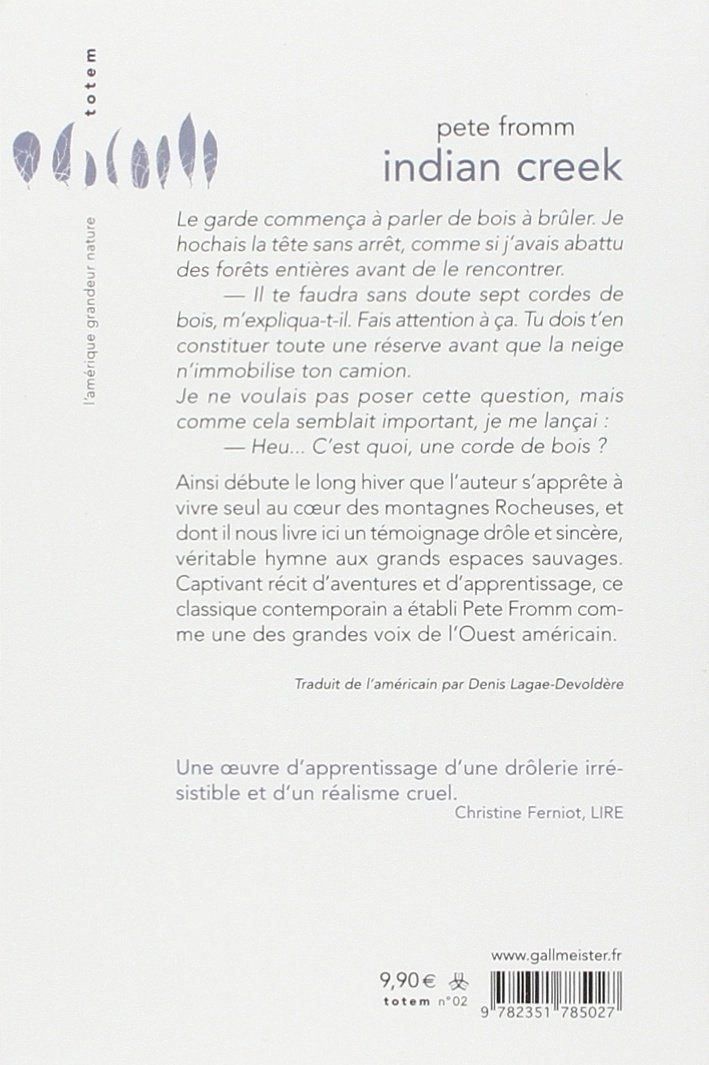 Libri: Indian Creek – Usato da Neuchâtel venduto da Dualseele 1