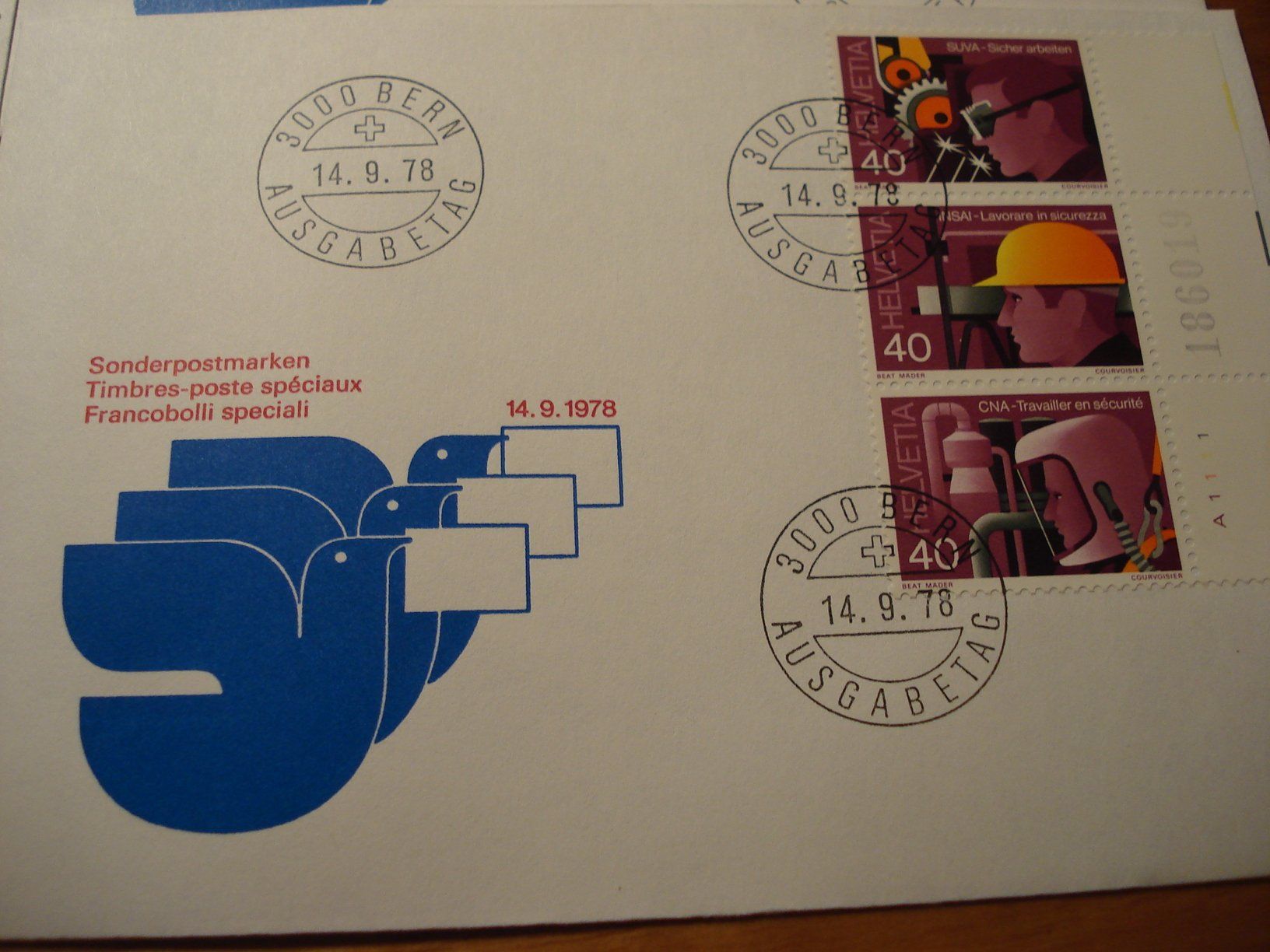 Tous les timbres: 6 FDC SUVA Z-Druck 1978, div. Varianten – D'occasion à Niederwil AG par morostahu