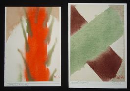 2 Aquarelle von Werner Andermatt 1916 - 2013 Luzern