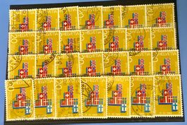 Nr.447 Werbe und Gedenkmarken EFTA Steckkarte mit Stempel