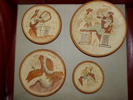 4 Wandteller aus Griechenland