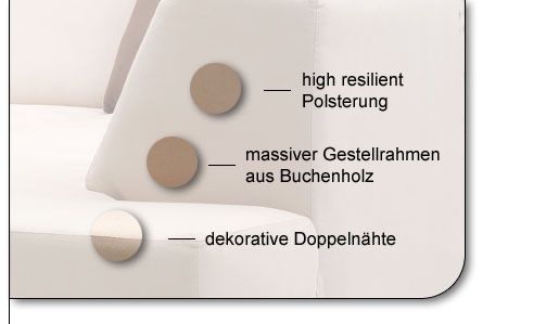 Divani: Traumhaftes Ecksofa Couch Sofa cremefarben, Ausstellmodell – Nuovo (secondo la descrizione) da Schaffhausen venduto da Spezialist 9