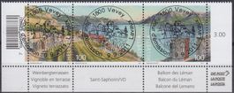 1397-1399 Lavaux UNESCO-Welterbe, FD-Vollstempel 1800 Vevey