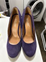 Pumps lila Wildleder Grösse 38