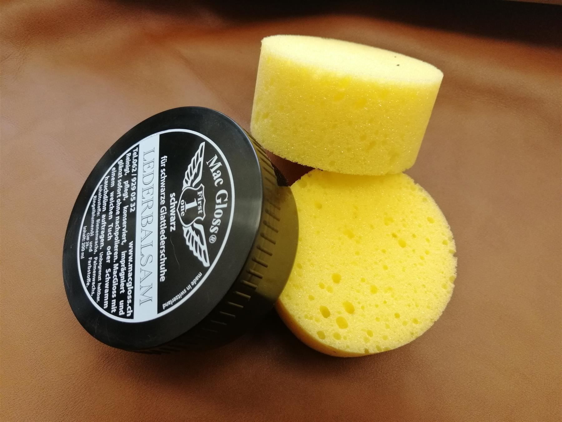 Poltrone: Mac Gloss Lederbalsam - schwarz – Nuovo e nell'imballaggio originale da Winterthur venduto da LederSchneiderei 2