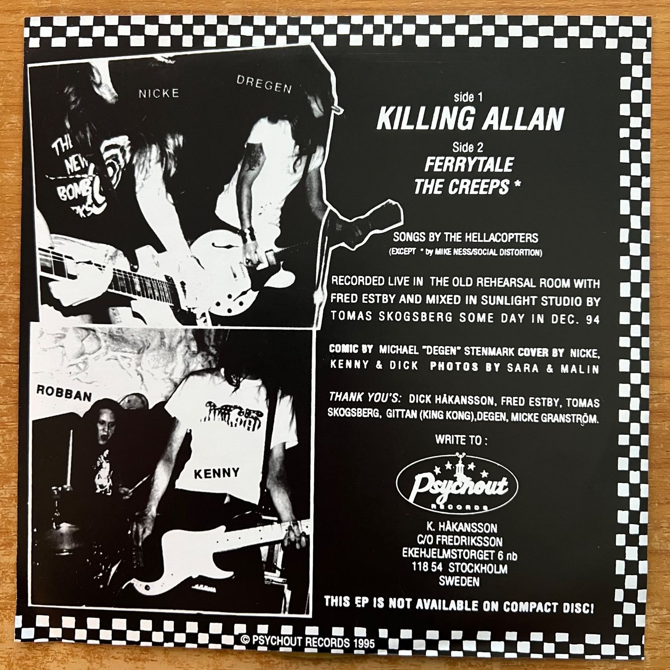 Dischi in vinile: Hellacopters - Killing Allan / 1. Sweden-Press. 2002 - TOP – Usato da Gais venduto da soundcave57 1