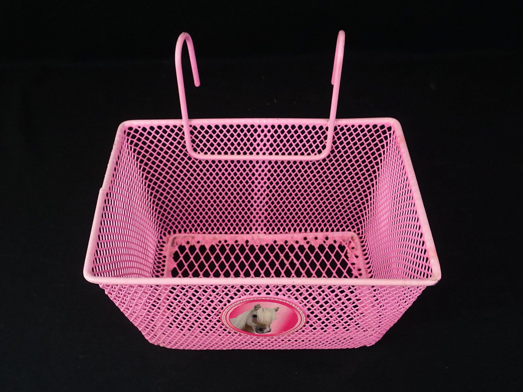 Pièces détachées: Pinker Velo Korb mit Pferdemotiv – D'occasion à Pratteln par Restwert_Pratteln 1