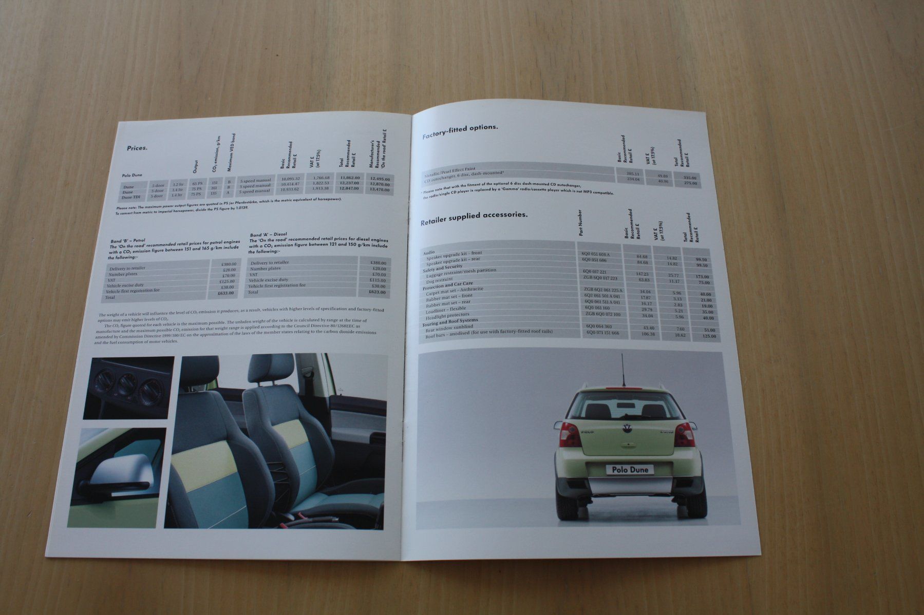 VW Documenti: VW Polo Dune Broschüre 6/2004 – Usato da Wikon venduto da erwin400 5