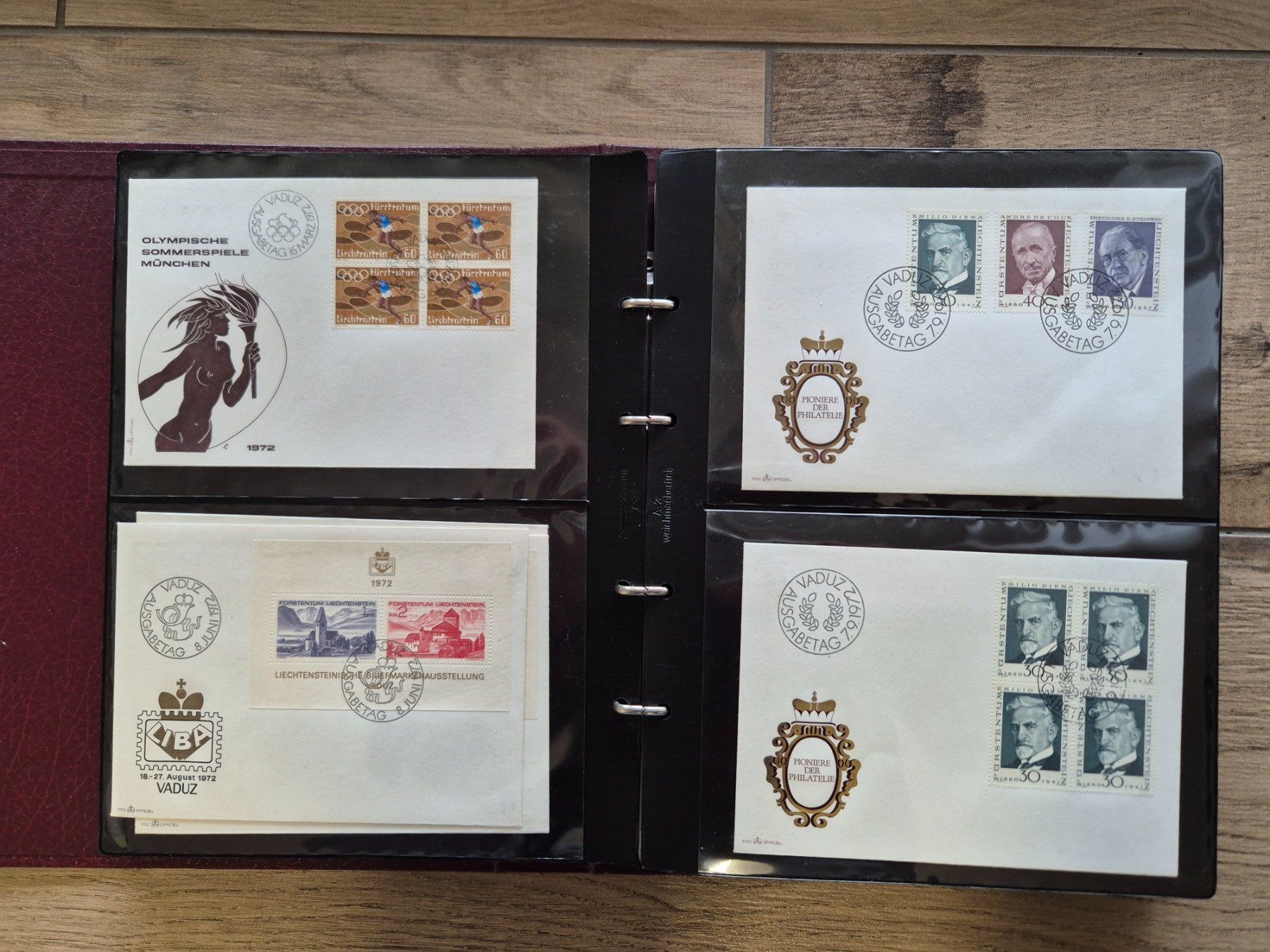 Alle Briefmarken: Sammlung FDC Lichtenstein   (195) – Gebraucht aus Romanshorn von Spinner7 9