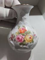 Royal Porzellan Bavaria KPM Vase Rosenmotiv Handarbeit Goldr