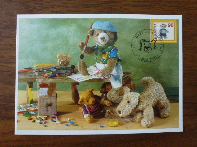 Österreich Briefmarken-Set „100 Jahre Teddybär Steiff“ – Komplettausgabe 2002 – Sammler-Motiv