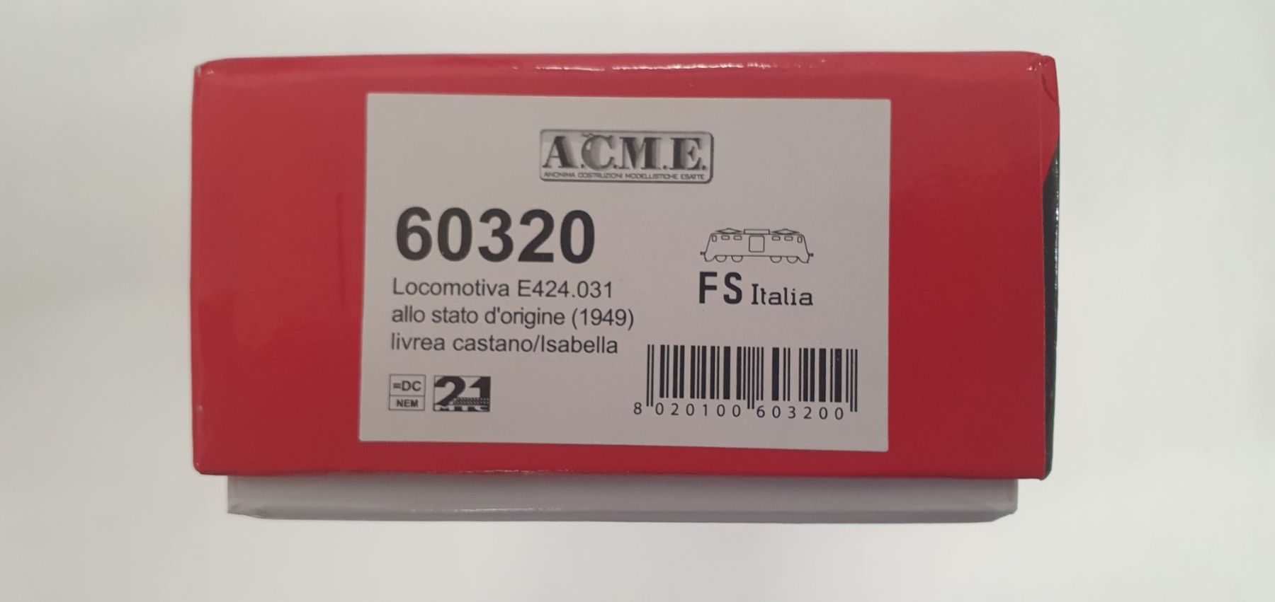 ACME Modellini di ferrovie: ACME 60320 FS E424.03, castano/isabella – Nuovo e nell'imballaggio originale da Würenlos venduto da jub_nd5j 1