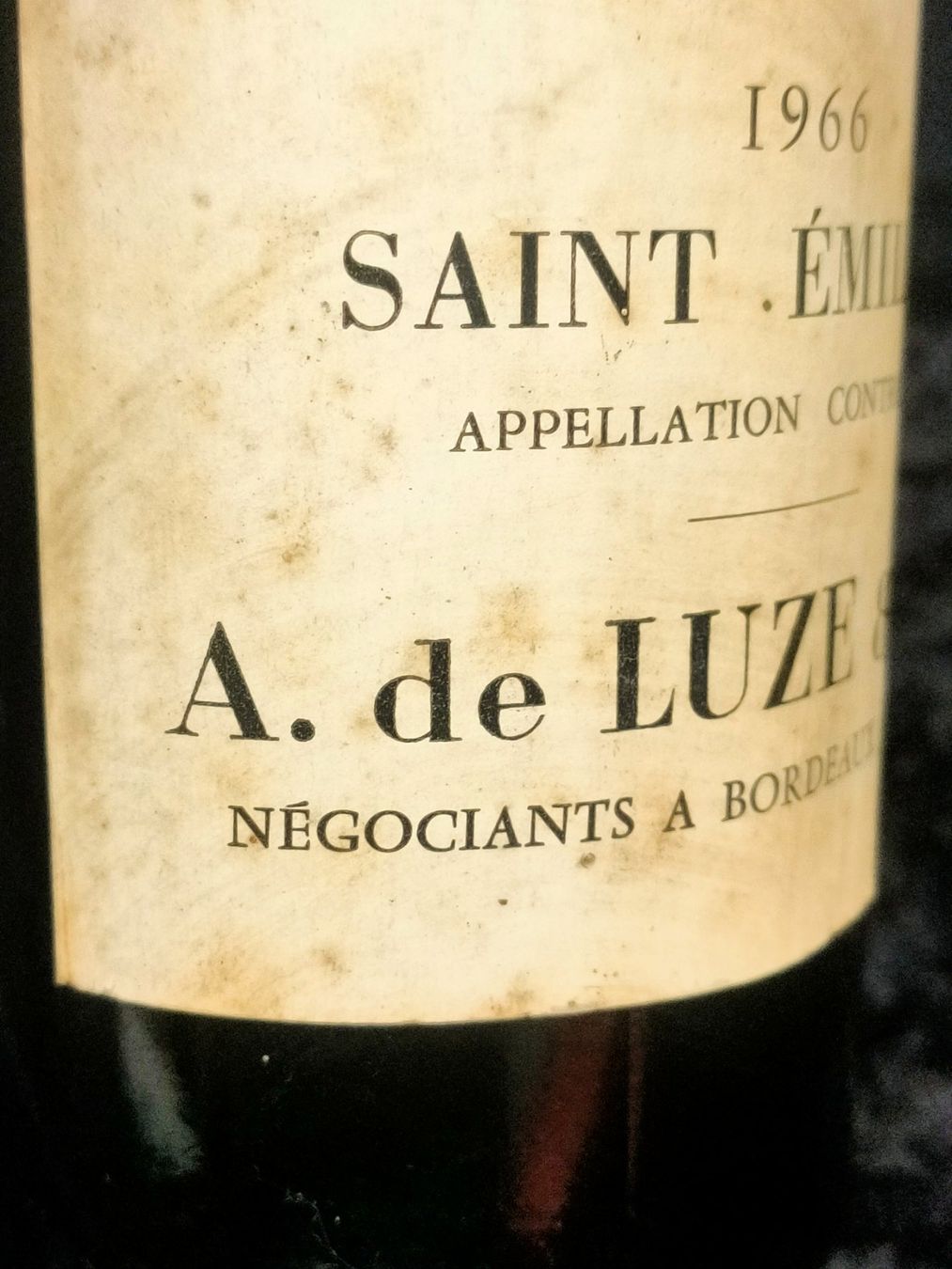 Vino: SAINT ÉMILION 1966 – Nuovo (secondo la descrizione) da Genève venduto da Leboucheoreilles 2