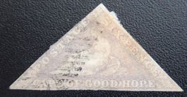 Kapstadt British Kat. 3Iy gest. 1853 Kat. 250 Euro