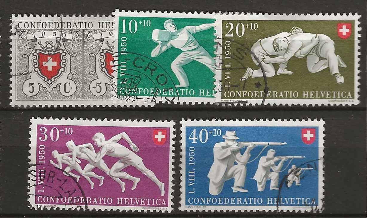 Tutti i francobolli: PP050 - Pro Patria 1950 obl. – Usato da Trélex venduto da Phil_Albert