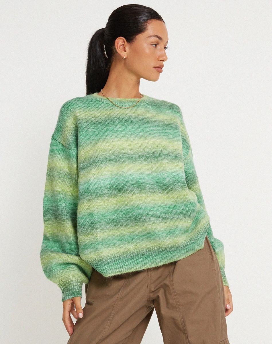 Maglioni & Felpe: Motel Rocks Green Gradient Sweater  – Nuovo (secondo la descrizione) da Luzern venduto da das_2s8k 2