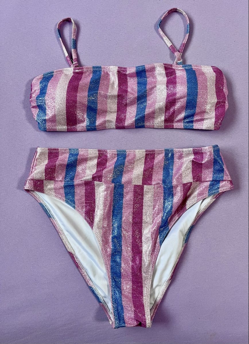 Costumi da bagno & Bikini: Pinker Glitzer-Bikini Grösse L – Usato da Feuerthalen venduto da Zwerg2003