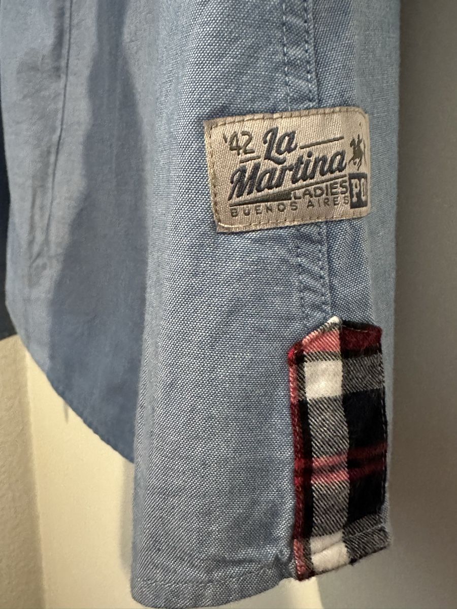 Blusen: La Martina Hemd, Gr. 4 hellblau, Top Zustand – Gebraucht aus Uster von sus_s85n 4