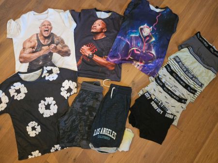 Unterhosen Gr.146/152 Shirts 150, kurze Hosen 146