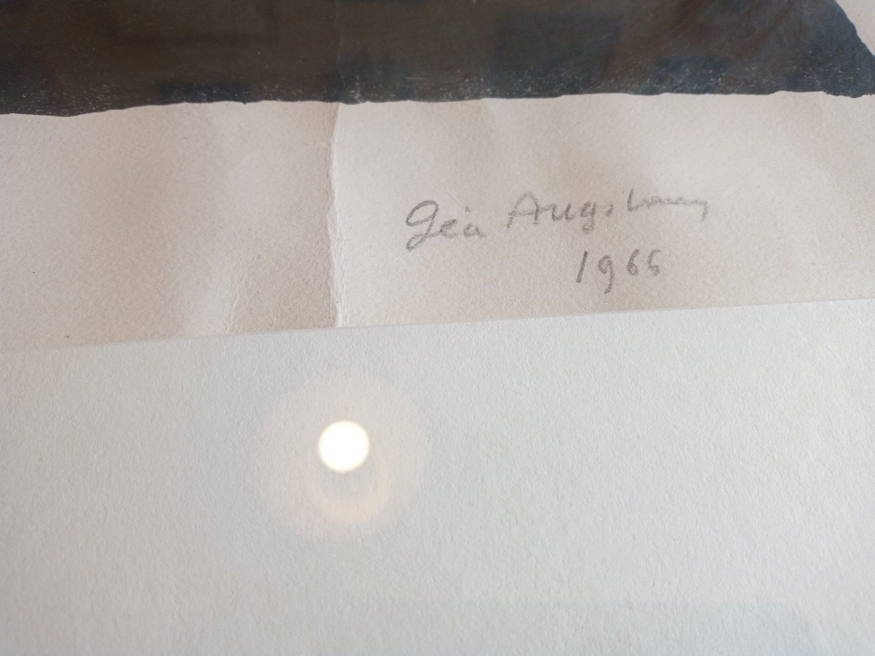 Grafiken & Lithographien: Lithograpie Géa Augbourg 1966 – Gebraucht aus Prez-vers-Siviriez von Monija70 1