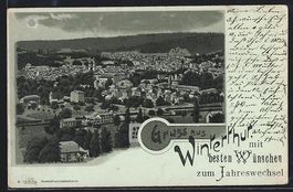 Mondschein-Lithographie Winterthur, Orts