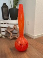 Vintage Vase, Orange Glasvase, Mid Century Design, Top!