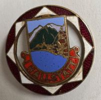 Hallstatt Emaille Brosche, Vintage Sammlerstück, Raritä