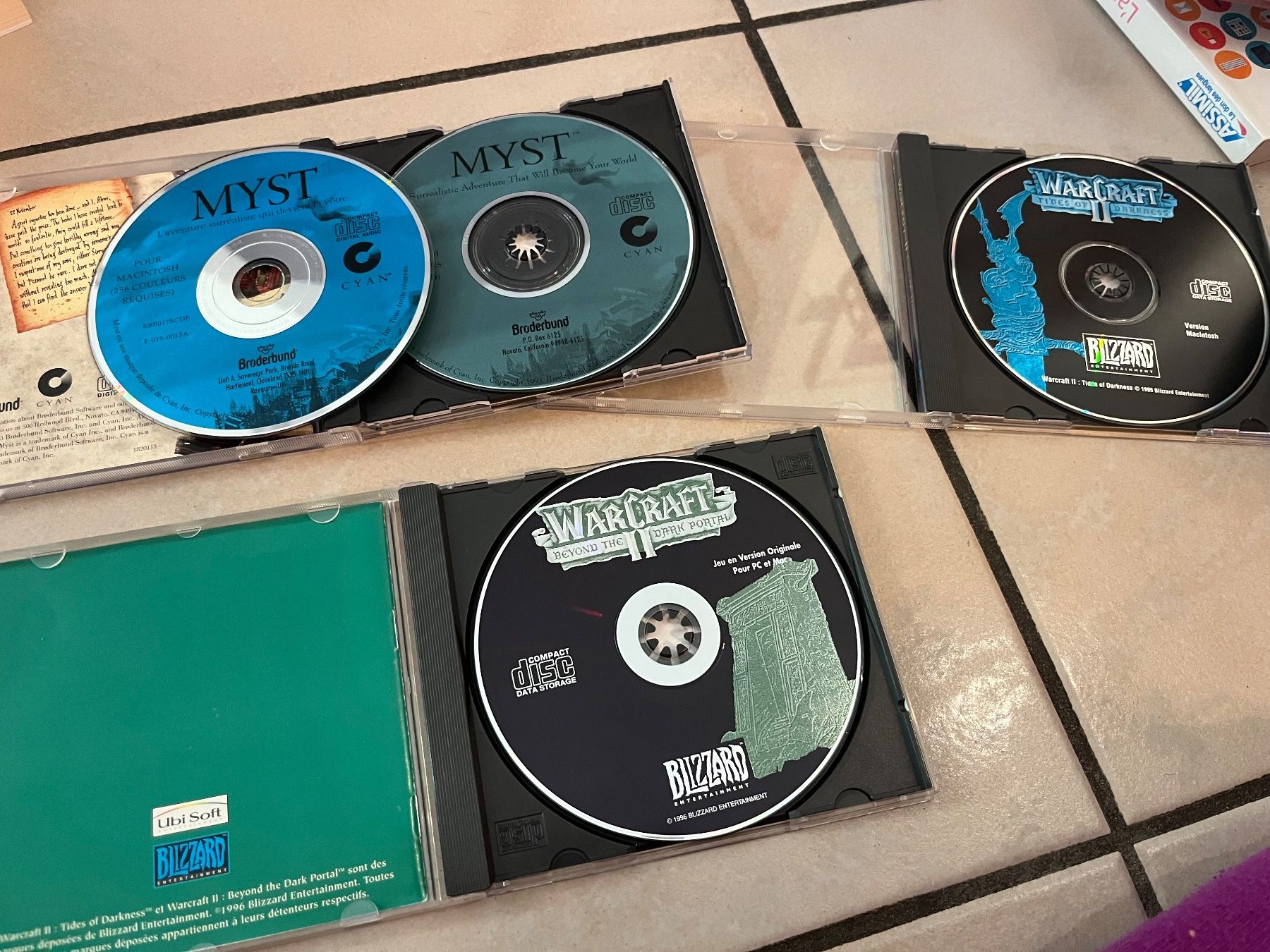 Giochi: Vintage CD rom Myst War craft – Usato da Porrentruy venduto da Madamebovary 2