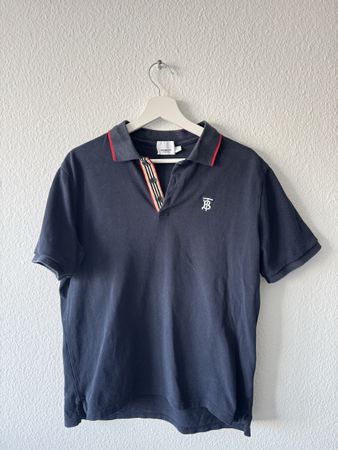 Burberry Poloshirt, Schwarz, Grösse M, Top Zustand!