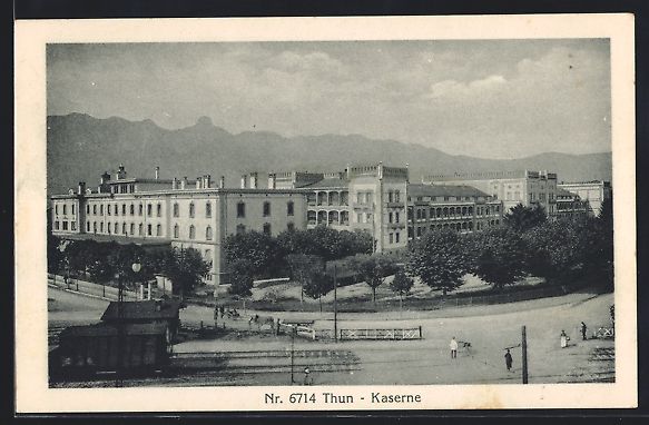 Cartoline postali: AK Thun, Kaserne – Usato da Berlin venduto da bartko-reher