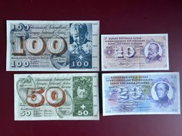 SERIE - 10, 20, 50 Francs FDC, 100 Francs - VZ/Fast UNZ. (4)