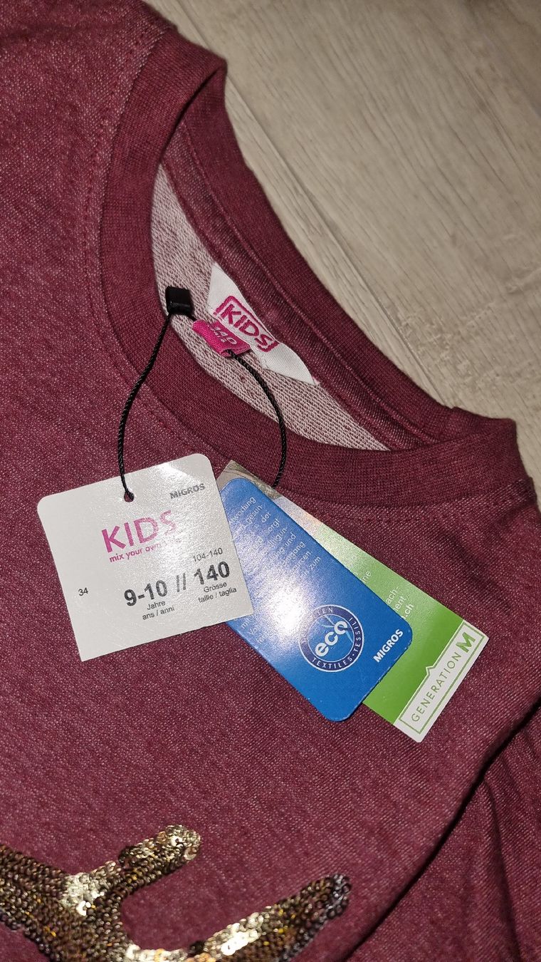 Maglioni & Felpe: Winterlicher Pulli mit Hirsch-Motiv, Gr. 140, neu mim – Nuovo e nell'imballaggio originale da Wigoltingen venduto da Zuckerfee84 2