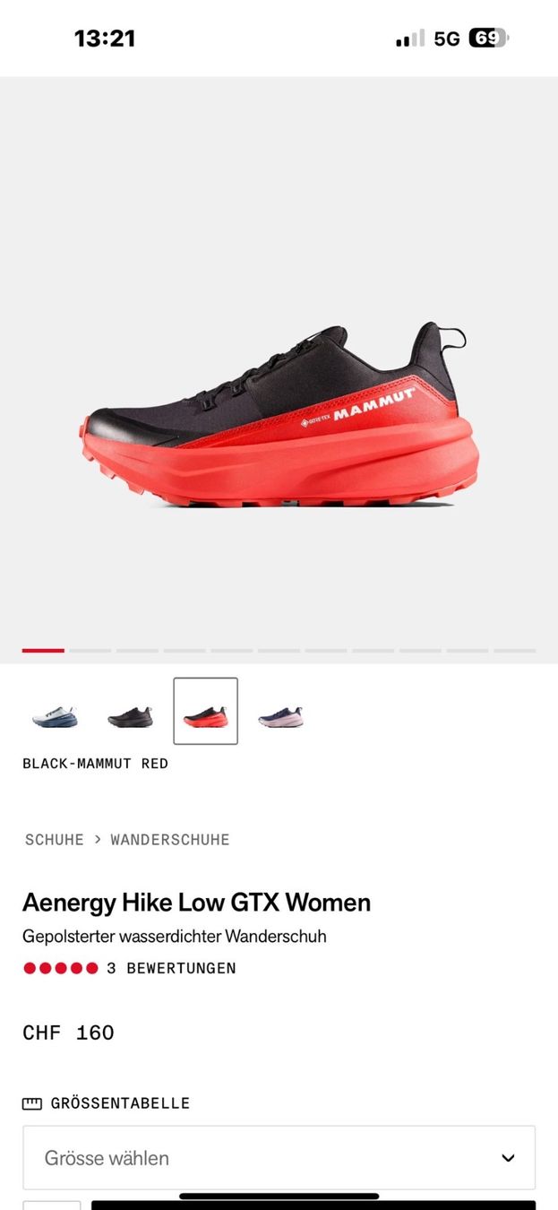 Mammut Damenschuhe: Mammut Aenergy Hike low GTX – Neu und originalverpackt aus Dättwil AG von konstakra 1