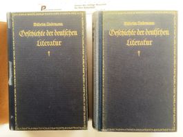 Geschichte der deutschen Literatur, 2 Bände (1915)