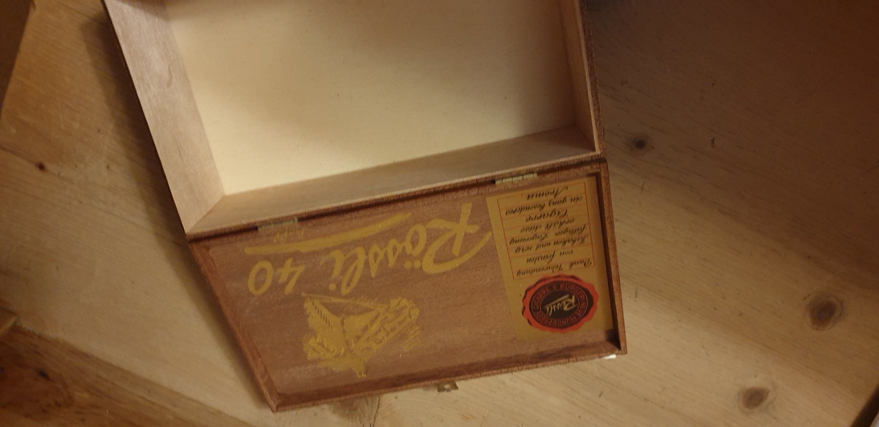 Caisses de transport: Rössli  Stumpen  Holzbox leer – D'occasion à Wildhaus par enzian66 2