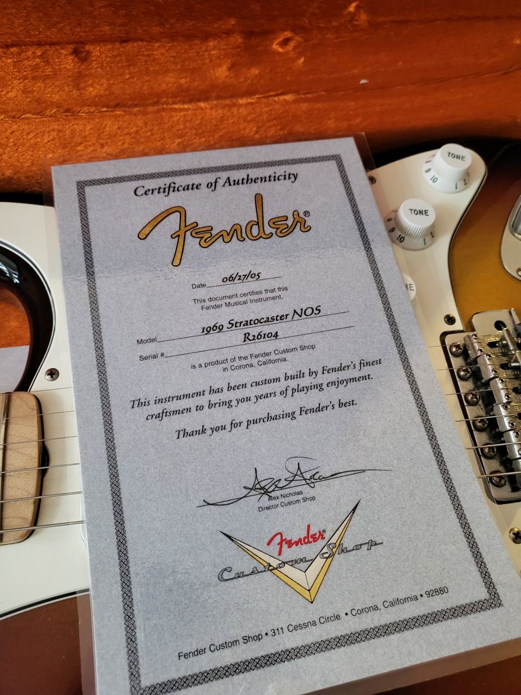 Fender Strumenti musicali: Fender Stratocaster 1969 NOS – Usato da pieterlen venduto da AntonelloGuitars 2