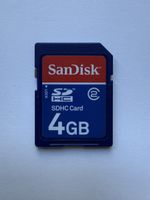 Speicherkarte SanDisk SDHC 4GB Class 2 gebraucht