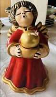 THUN Engel gross mit Kerze, rot/gold, Original mit Box!