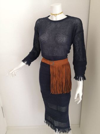 🤩MANGO 2-TEILER: HÄKEL-ROCK & HÄKEL-PULLOVER NEU & D&G P.