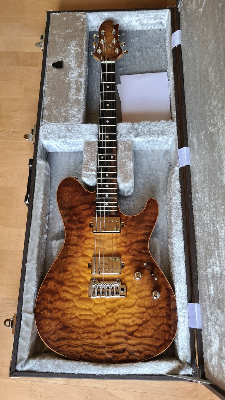Strumenti musicali: Sugi DS496 6AQM Autumn Leaf Burst – Usato da Gams venduto da meshuggah263 2
