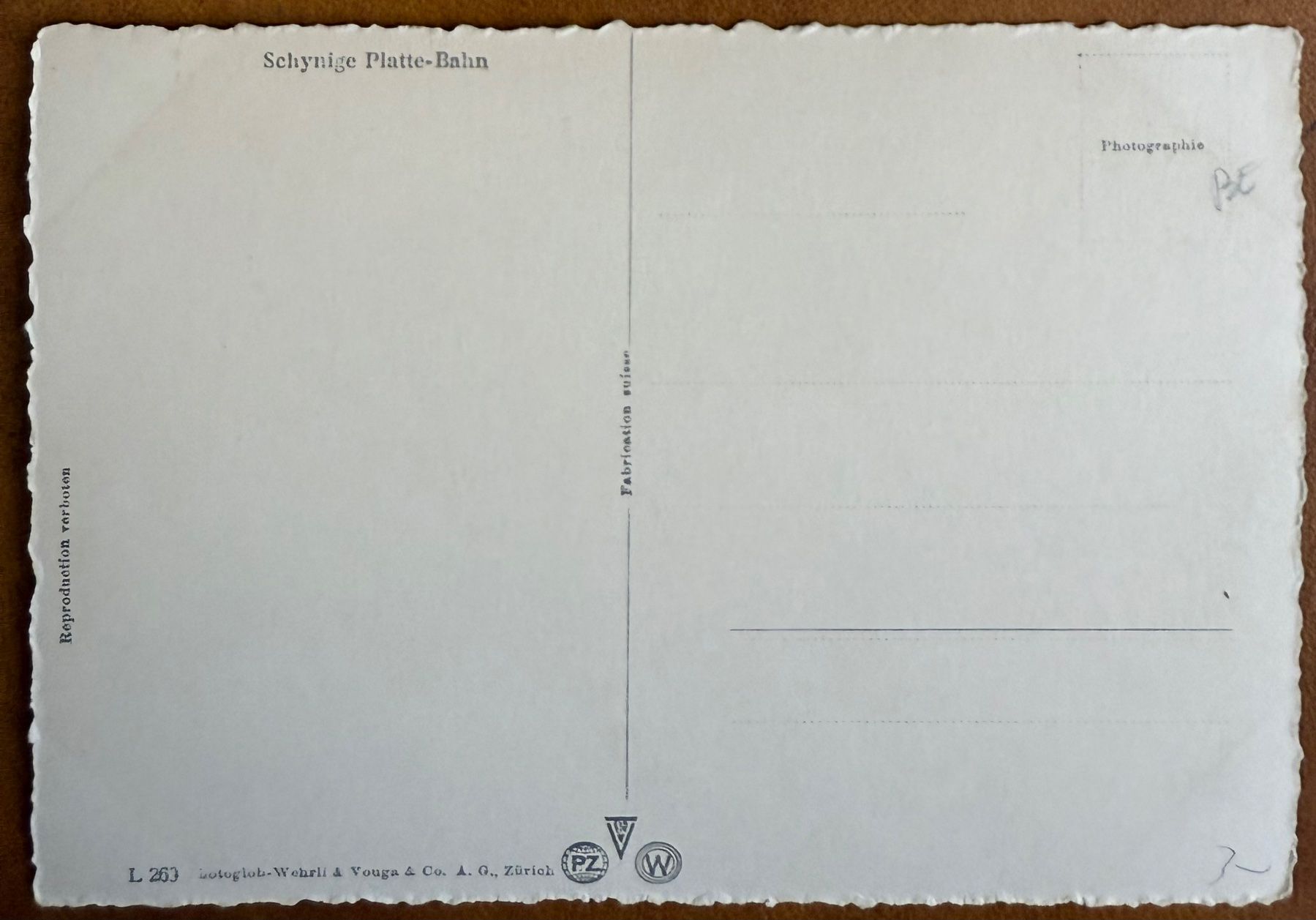 Cartoline postali: AK:  Schynige Platte- Bahn – Usato da Lutry venduto da Ediego 1